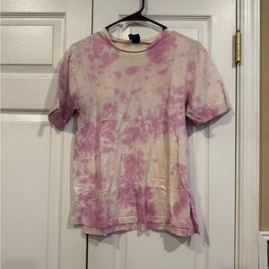 Wild Fable Pink and Cream Tie-Dye Oversized Tee